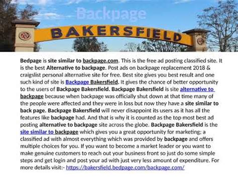 bakersfield back pages|Bakersfield Backpage .